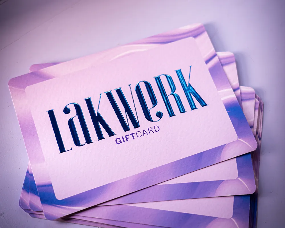 Giftcard van nagelstudio Lakwerk Amsterdam, een cadeaubon voor een nagelbehandeling