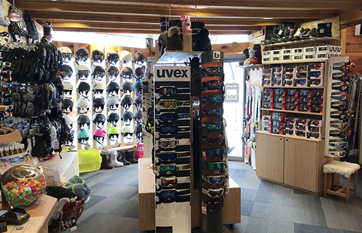 Ski shop at the Hotel Ours Blanc Les Menuires
