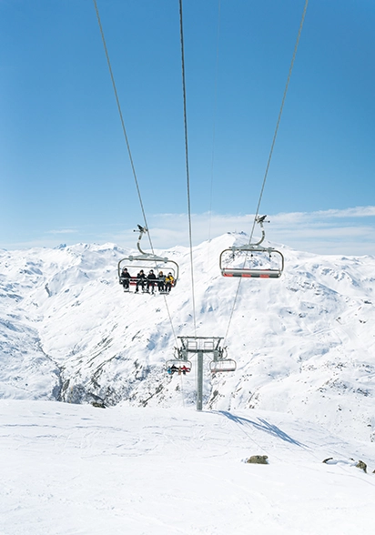 Télésiège station Les Menuires