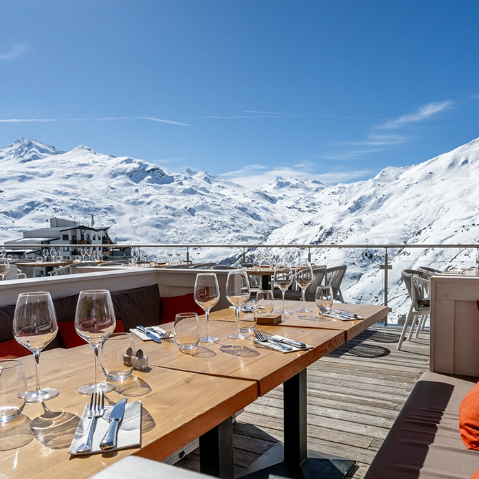 The White Bear Terrace in Les Menuires