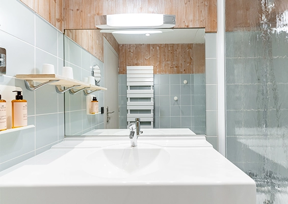 Classic polar bear room hotel & spa shower room