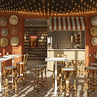 Bar reception Villa Camille