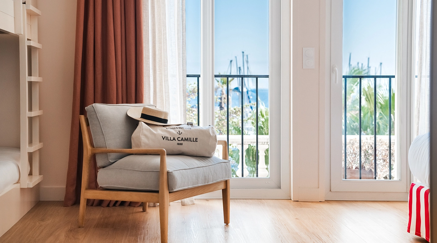 façade hôtel villa camille 4 étoiles banyuls sur mer