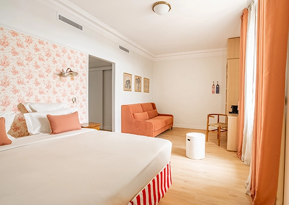 Chambre deluxe vue d'ensemble villa camille banyuls sur mer