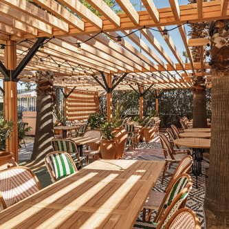 terrasse restaurant villa camille