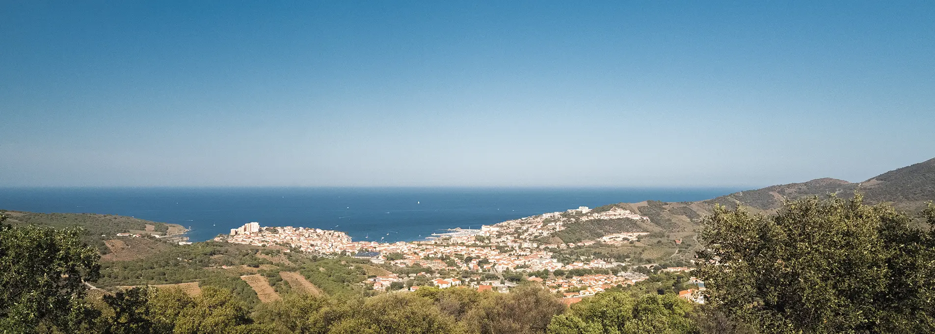 banyuls sur mer vue depuis les montagnes Villa Camille