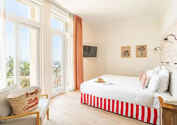 Chambre familiale vue mer villa camille banyuls sur mer