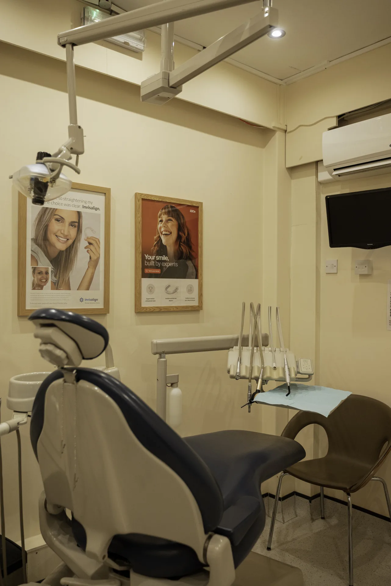 Root canal cost: dental chair and equipment in a treatment room at the clinic