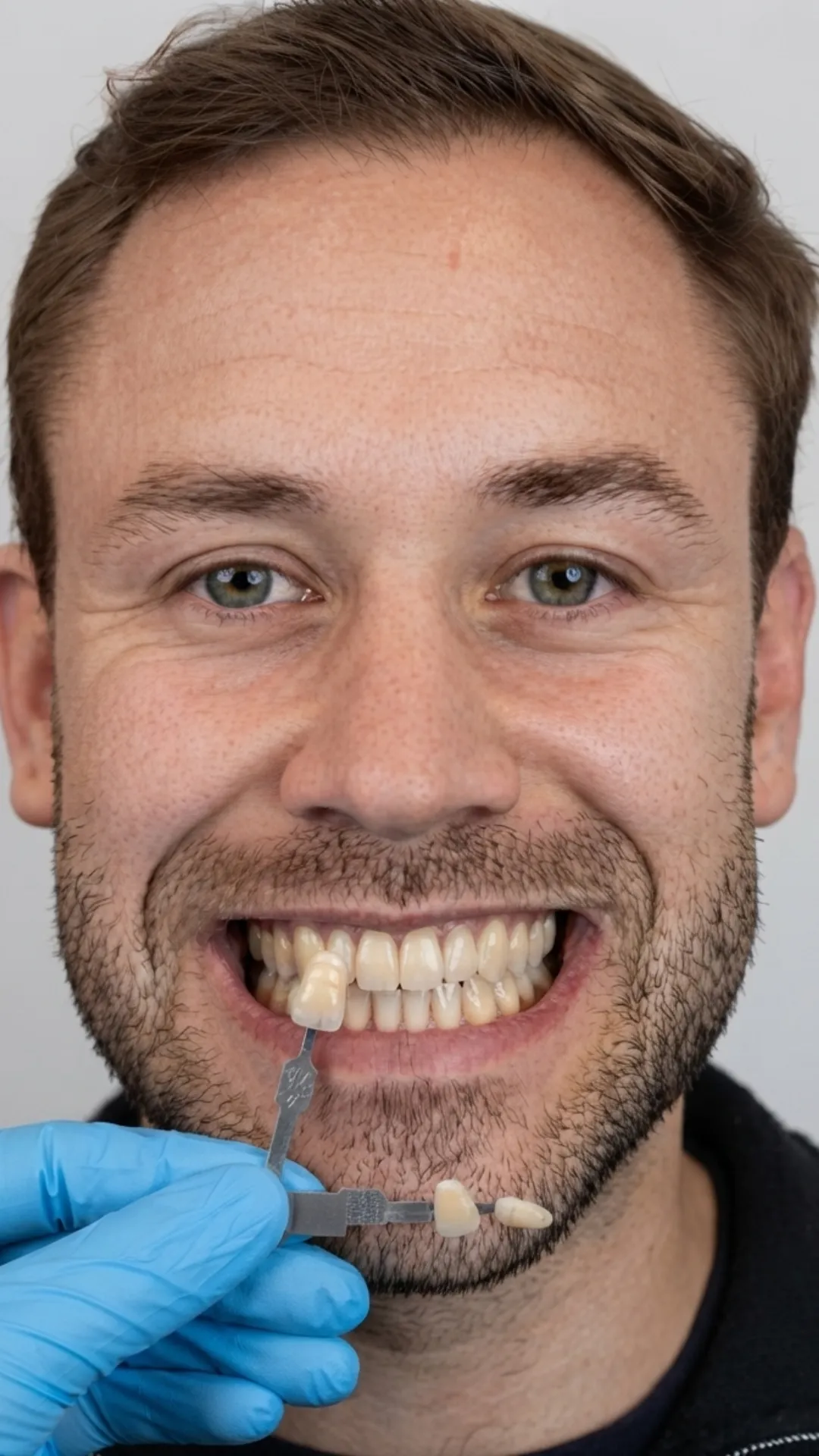 Before teeth whitening at Dental & Wellness London, Islington