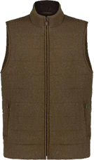 Men's luxury vest tailored from 100% natural, undyed NOUKK camel hair.