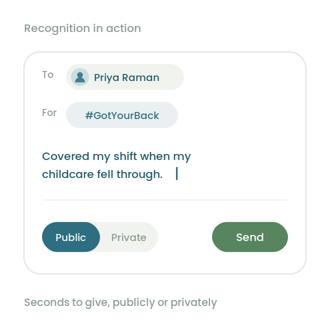 Recognition in action