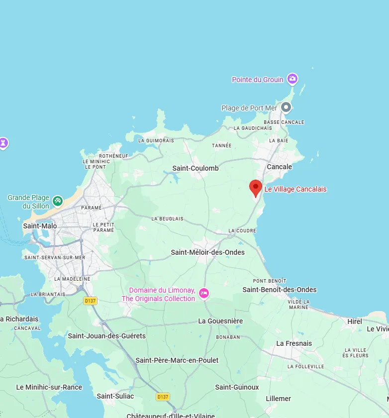 Map Bretagne Le Village Cancalais