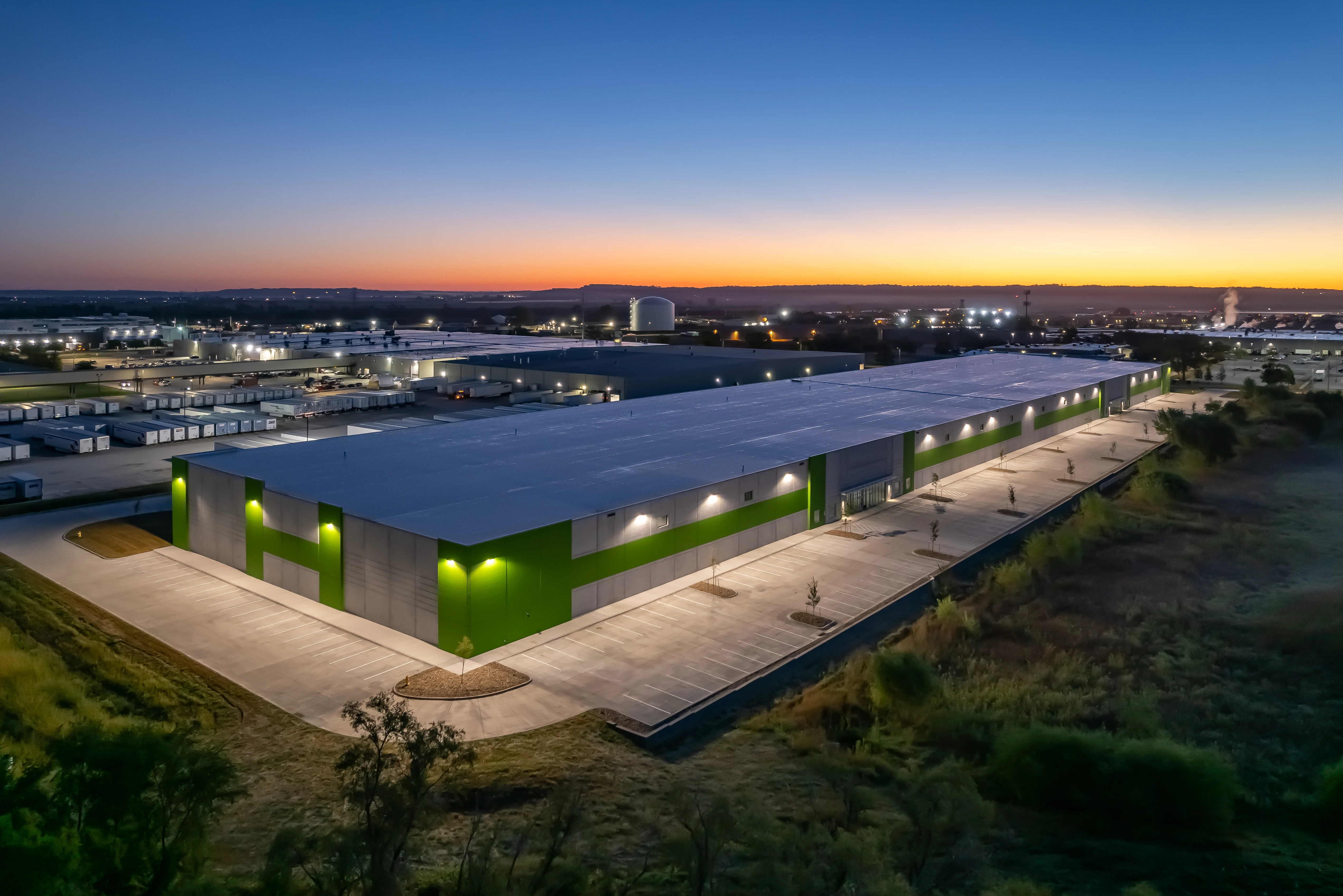 Eppley Airport Industrial Park warehouse facility near Omaha's Eppley Airfield