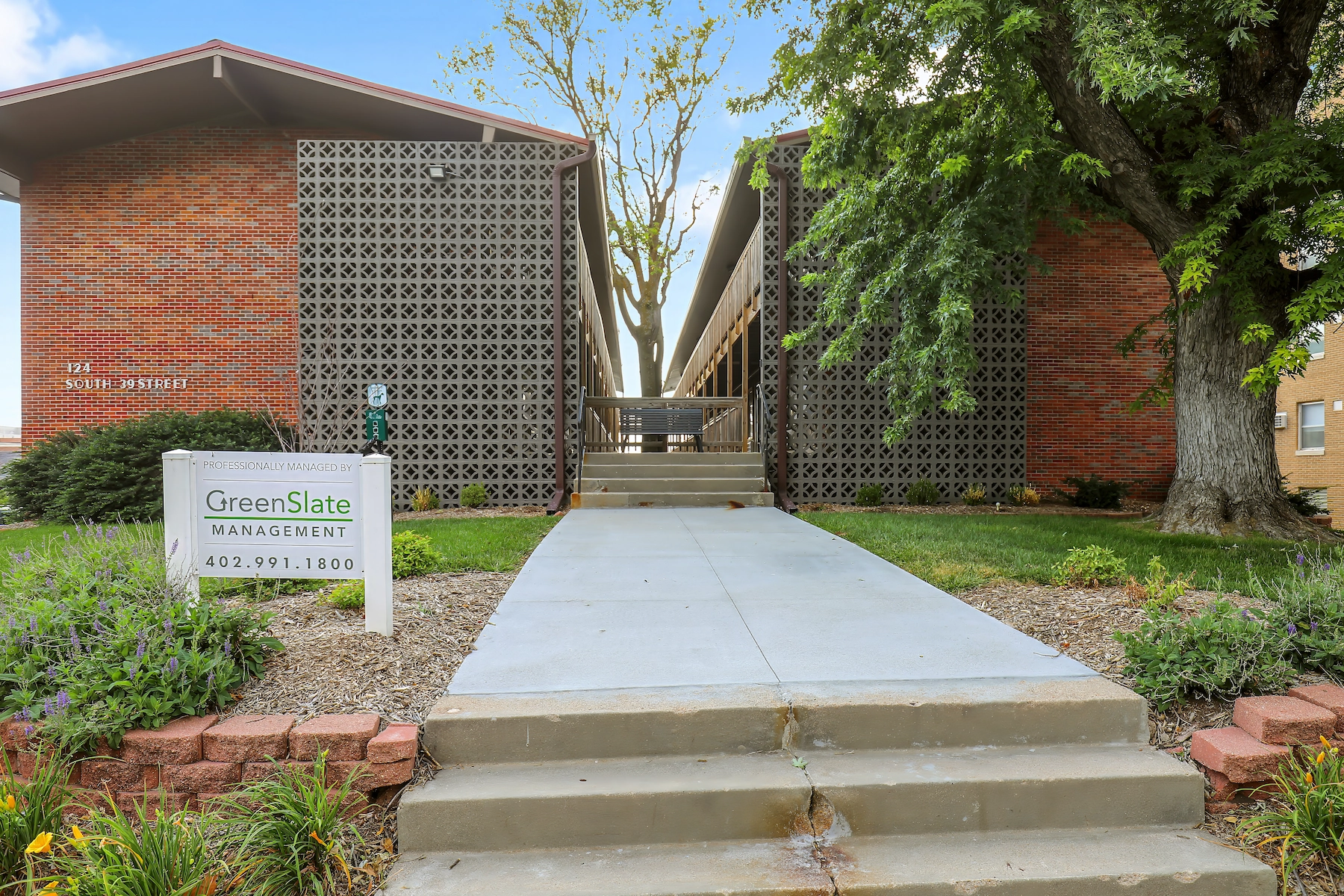 The Slips at Blackstone slip-in style apartment building in Omaha's Blackstone District