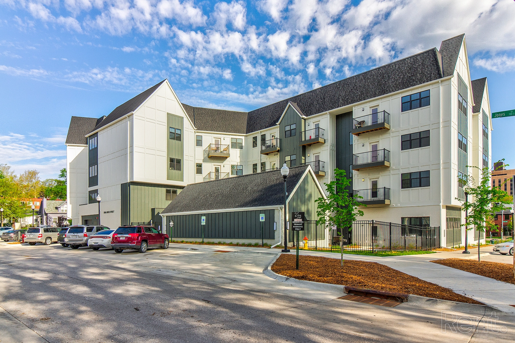 Dewey Park Apartments new construction residential building along Turner Boulevard in Omaha Nebraska