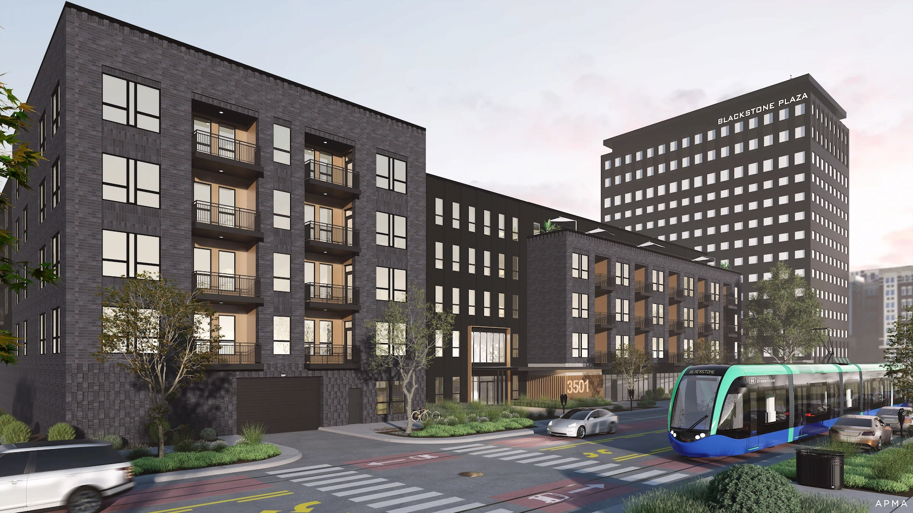 The Carnac Apartments new construction multifamily building in Omaha's Blackstone District