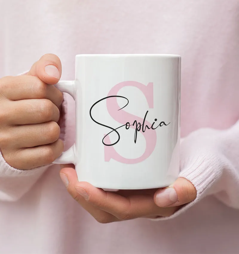 Tasse Glossy – glänzende Keramiktasse mit Draufsicht