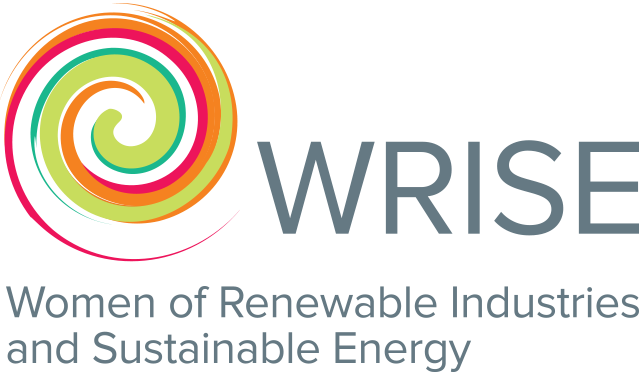Women of Renewable Industries and Sustainable Energy logo