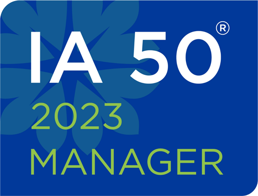 IA 50 2023 Manager badge