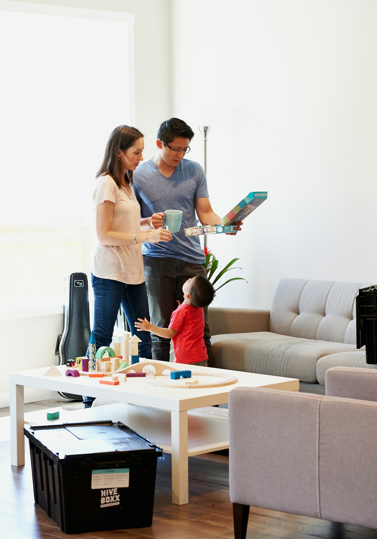 Couple discussing real estate paperwork