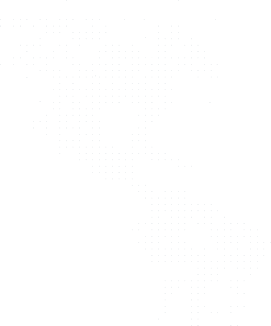 Stylized dotted map outline of Central and South America on black background.