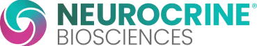 Neurocrine Biosciences company logo with stylized circular icon.