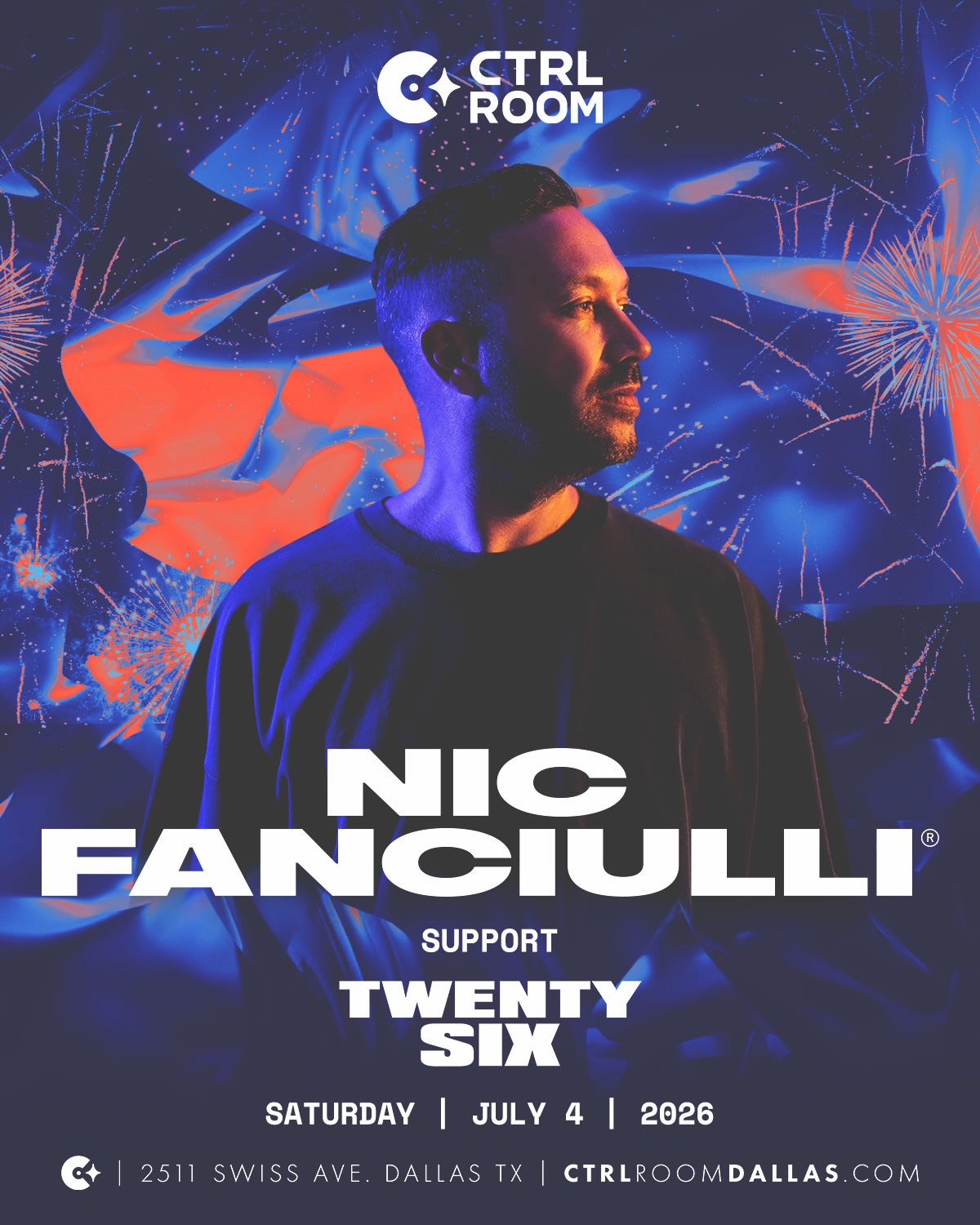 This Saturday @nicfanciulli & @twentysixofficialmusic 
Tickets: CtrlRoomDallas.com 

#dallasnightlife #dallasedm #nicfanciulli #thingstodoindallas