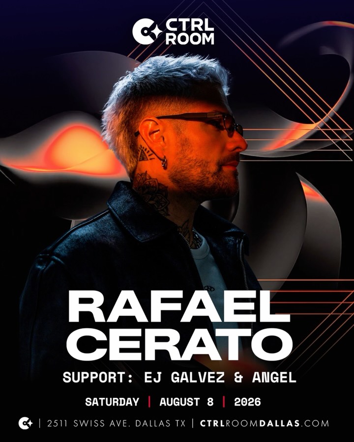 @rafaelcerato_ofc at CTRL Room
August 8th w/ @ejgalvezofficial & @fkknangel 
Tickets On Sale Now: CtrlRoomDallas.com