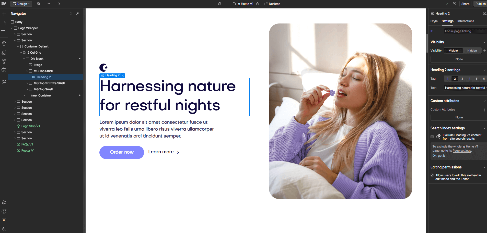 Gummie - Static Content - Sleeping Gummies Webflow Template