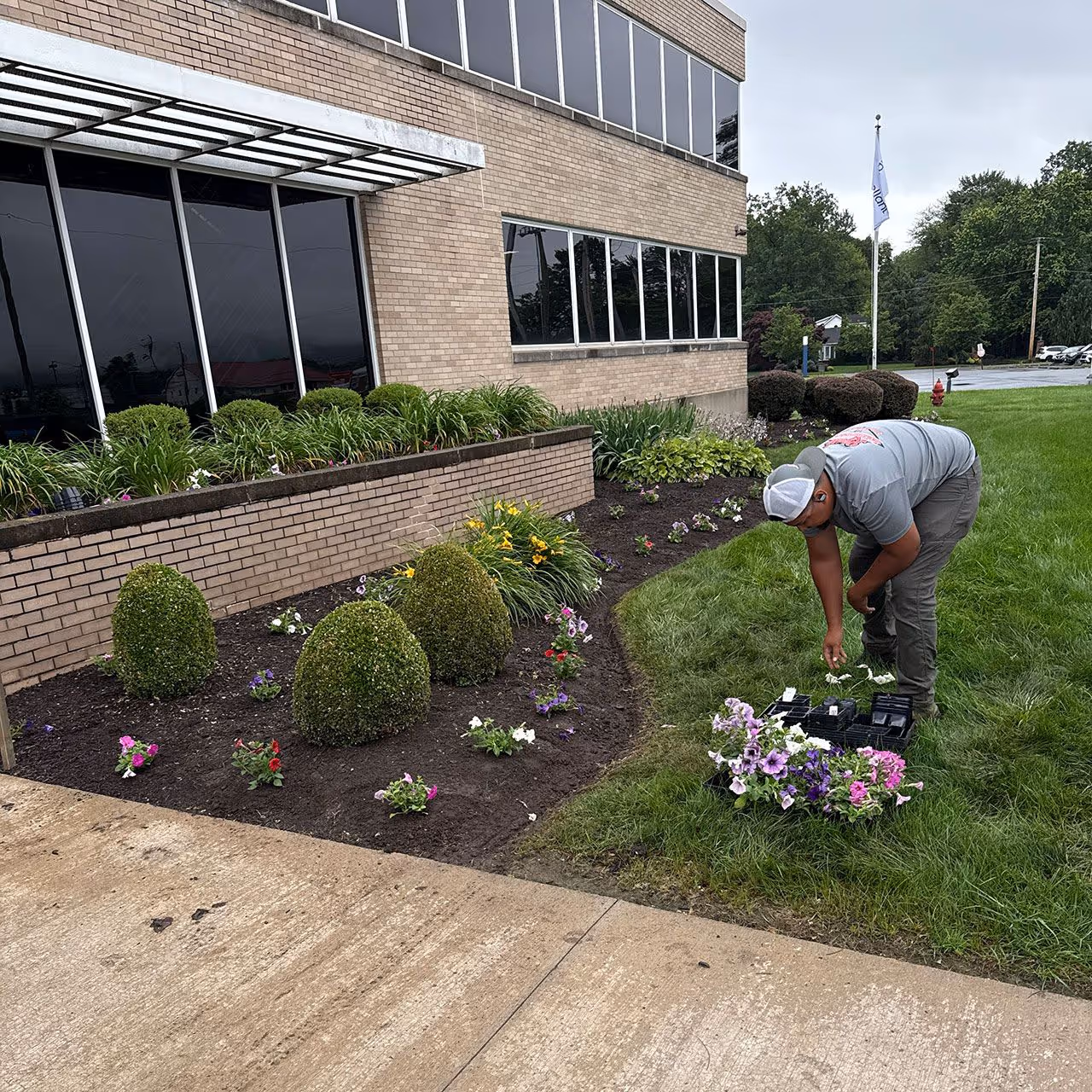 Landscaping crew working in Williamsport, Pennsylvania by Ryan’s Lawn Care & Snow Removal
