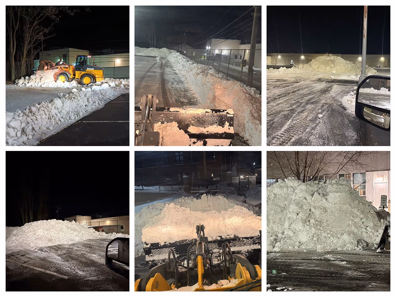 Commercial property snow removal before and after near me
