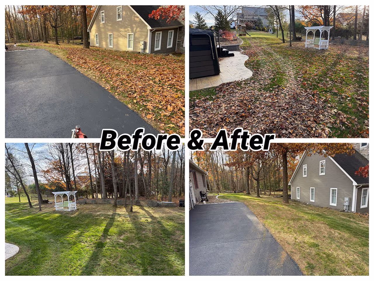 Fall leaf cleanup services in Williamsport, Pennsylvania by Ryan’s Lawn Care & Snow Removal