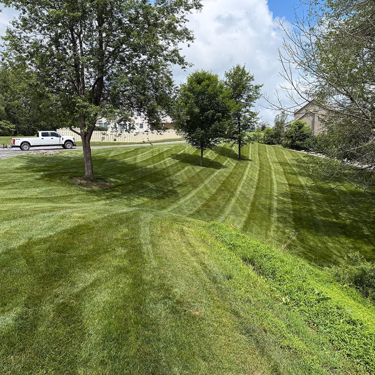 Clean lawn with mowing and blowing services in Williamsport Pennsylvania