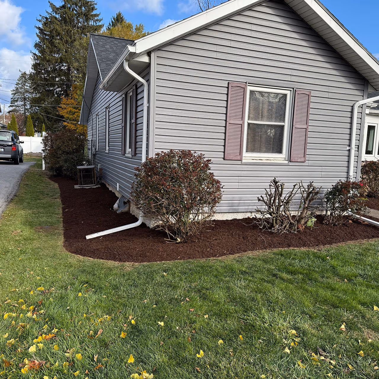 Mulch installation services in Williamsport, Pennsylvania by Ryan’s Lawn Care & Snow Removal