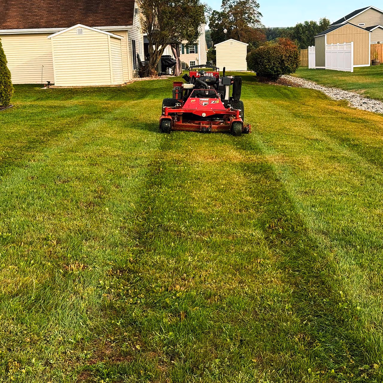 Clean lawn with mowing and blowing services in Williamsport Pennsylvania
