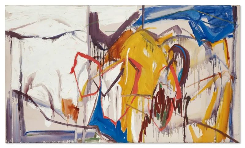 Mary Abbott (American, 1921–2019). Upper St. Anthony Lockes, c. 1975. Oil on canvas, 48 1/8 x 81 7/8”. Philbrook Museum of Art, Tulsa, Oklahoma. Museum purchase, Taber Art Fund. Photograph Courtesy of Sotheby’s, Inc. © 2026 Mary Abbott