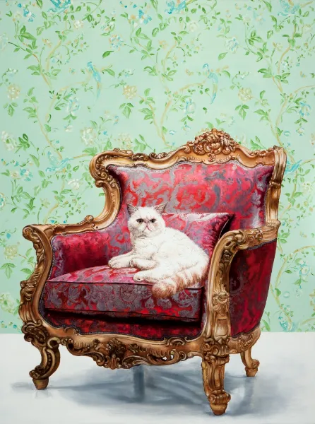 Michael Caines (Canadian, b. 1964), Gus, 2016. Oil on canvas, 42 x 30". Philbrook Art & Gardens, Tulsa, Oklahoma. Museum purchase, Taber Art Fund, 2024.2. ©️ Michael Caines