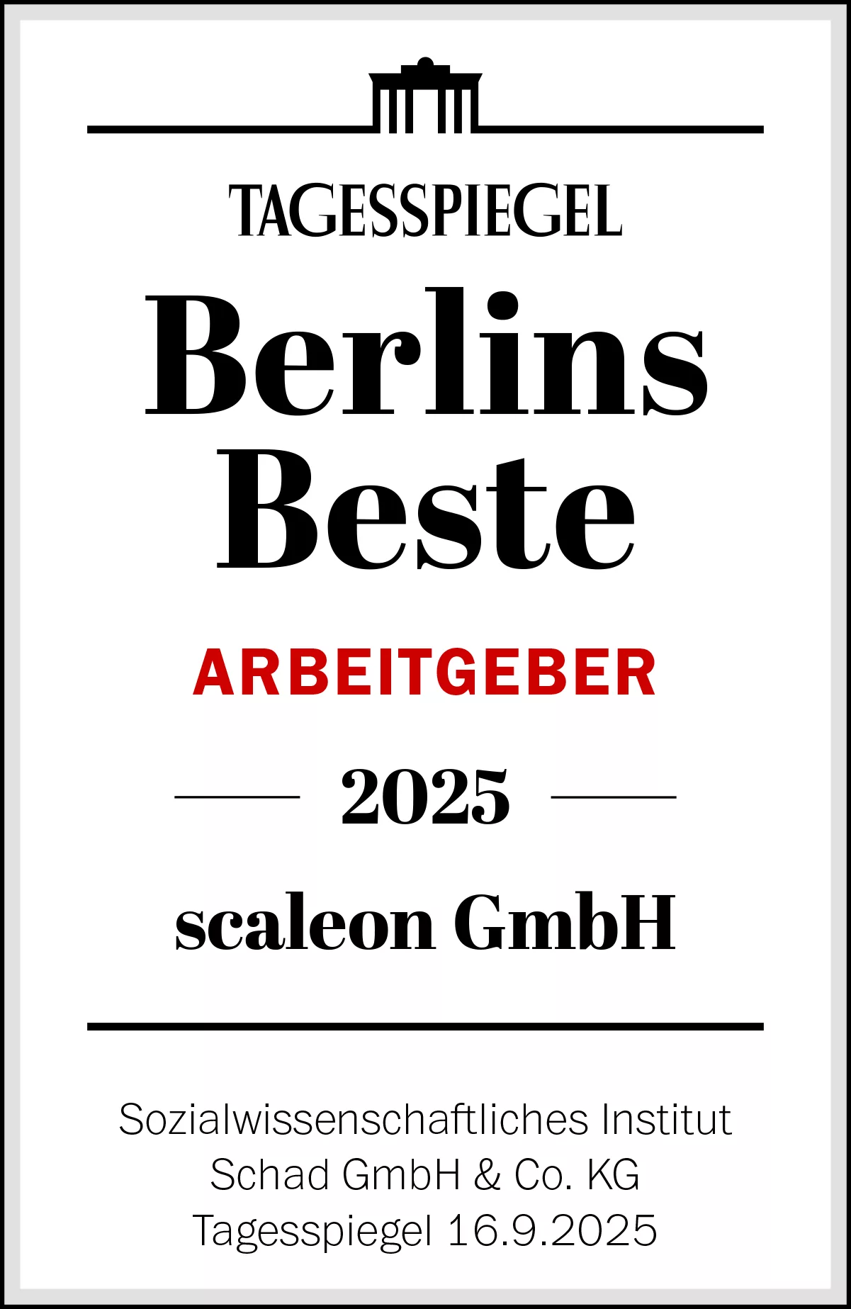 berlins Beste Arbeitgeber 2025 Badge