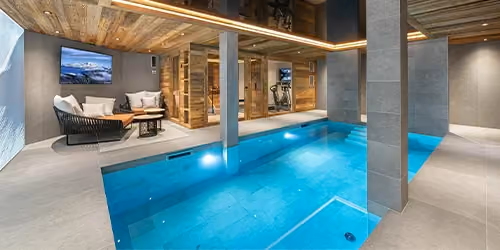 This is the Thumbnail for the Courchevel Village Chalet With Pool, Sauna, Massage Room & Fitness Room item
