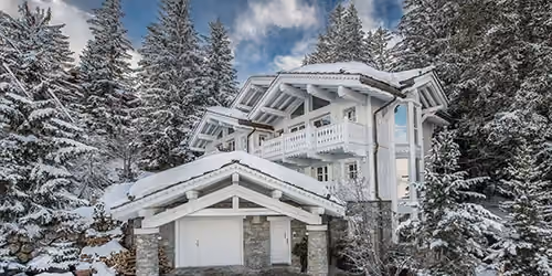 This is the Thumbnail for the White Dream Chalet Next to Hotel K2 With Pool, Jacuzzi, Hammam, Home Cinema & Glass Bar item
