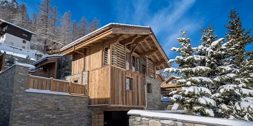 This is the Thumbnail for the Wooden Chalet In Petit Alaska With Indoor Pool, Jacuzzi, Gym, Rock Climbing Wall, Treatment Room & Elevator item