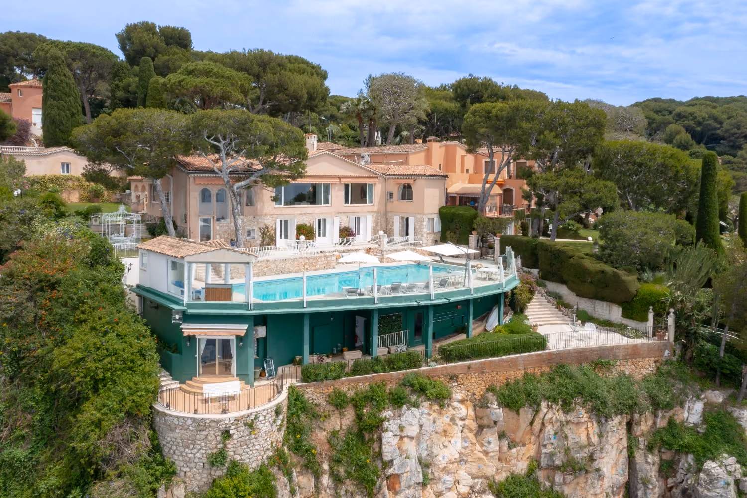 This is the Thumbnail for the Luxury Mediterranean-Style Villa in the French Riviera With Pool, Sea Views, and Beach Nearby item