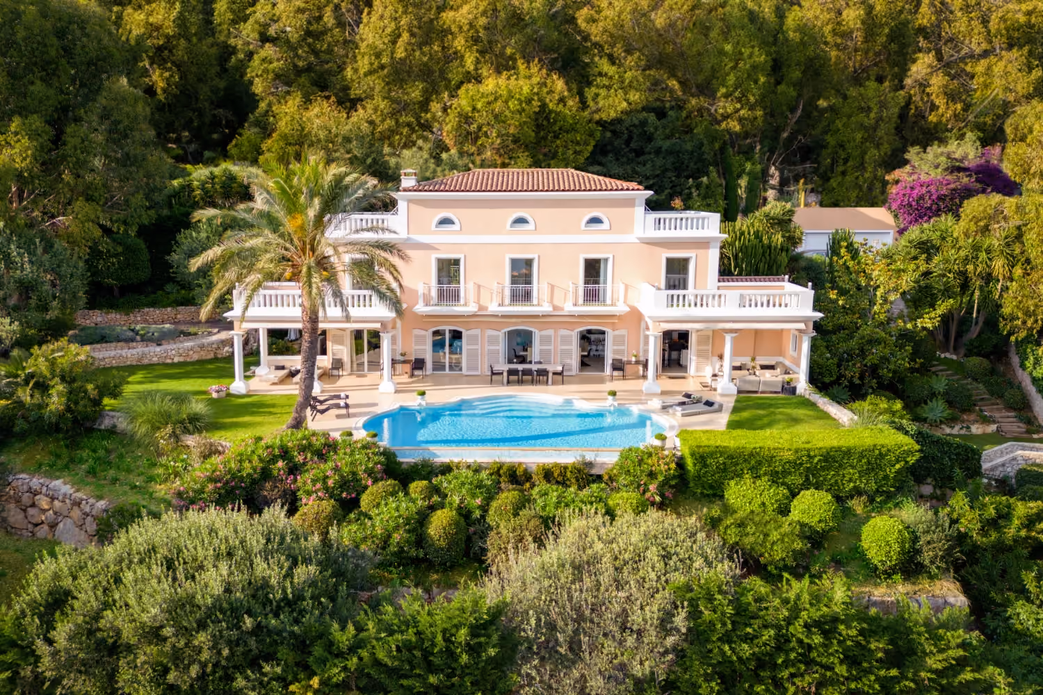 This is the Thumbnail for the Scenic Fairytale Villa in the French Riviera With Pool, Sea Views, and Cinema Room item