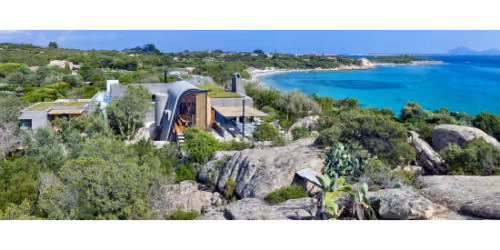 This is the Thumbnail for the Porto Cervo Villa With Stunning Architecture, Natural Pool, Gym, Massage Area & Direct Ocean Access item