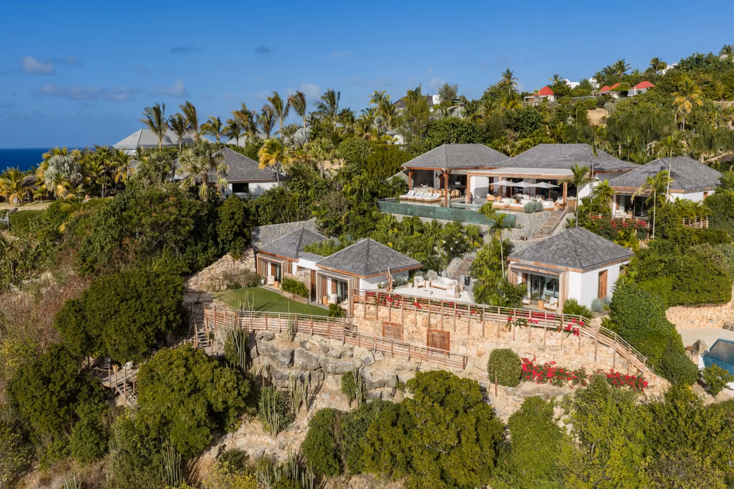 This is the Thumbnail for the Clifftop Luxury Villa in St. Barths With Heated Infinity Pool, Jacuzzi, and Sea Views item