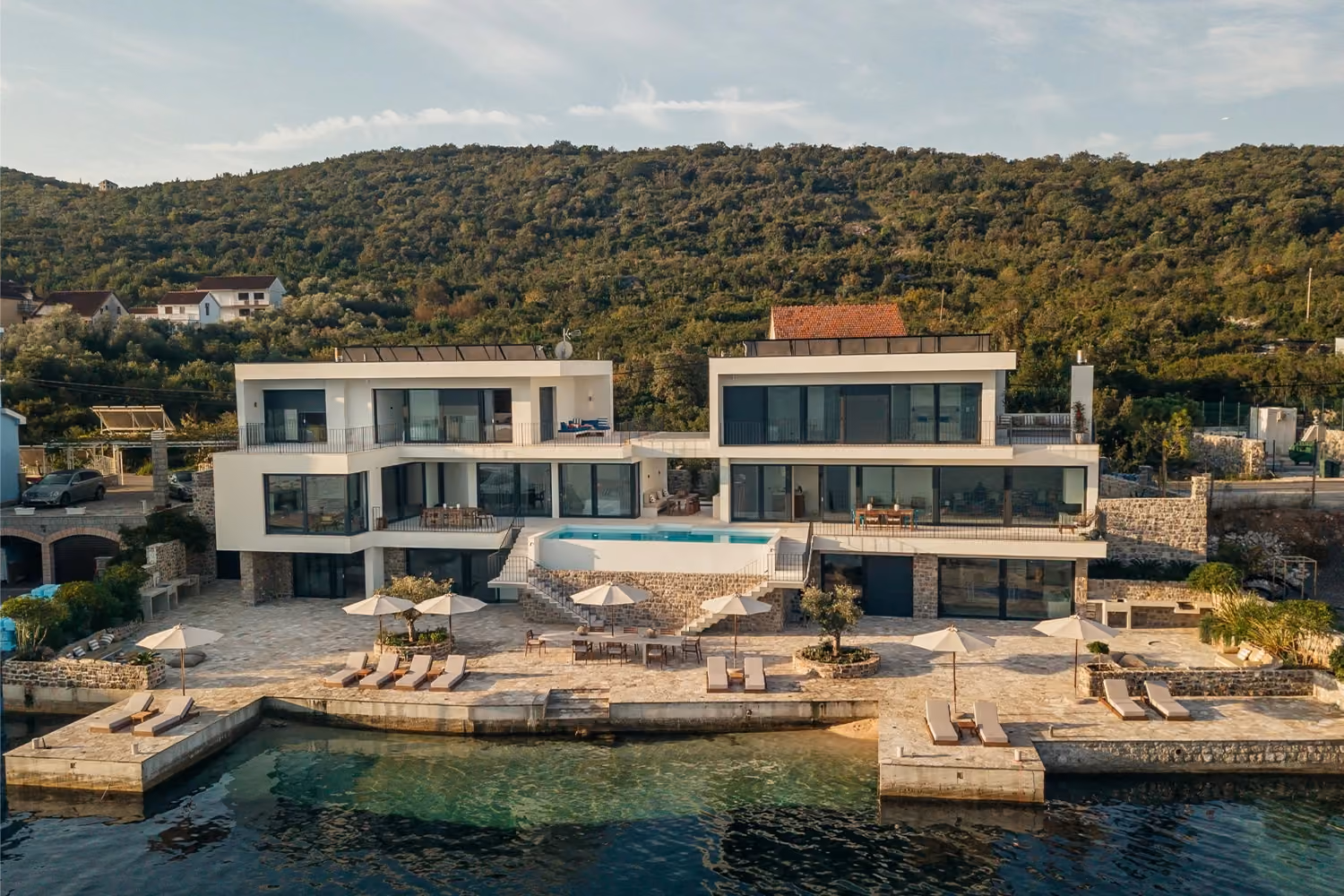 This is the Thumbnail for the Luxury Villa Precious in Montenegro with Private Dock and Bay View Swimming Pool item