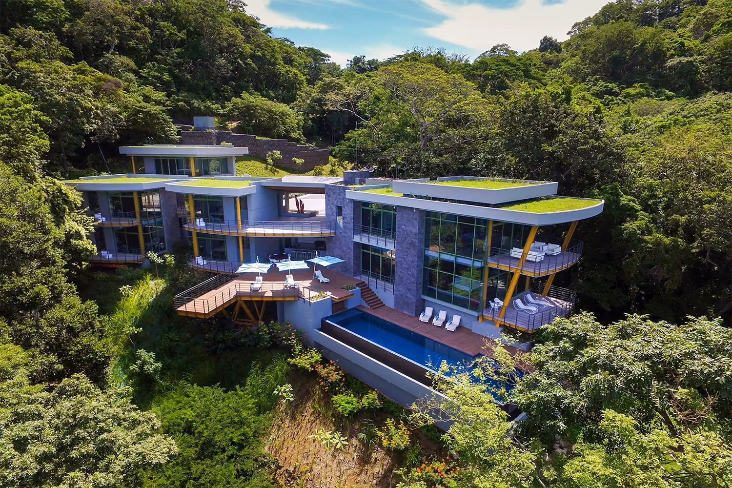This is the Thumbnail for the Upscale Jungle Home With Infinity Pool item