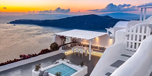 This is the Thumbnail for the Luxury Villa Rental in Santorini With Private Heated Pool & Jacuzzi item