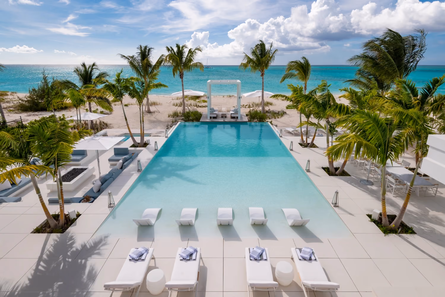 This is the Thumbnail for the Fully-Staffed Beachfront Villa in Grace Bay with Luxury Designer Finishes item