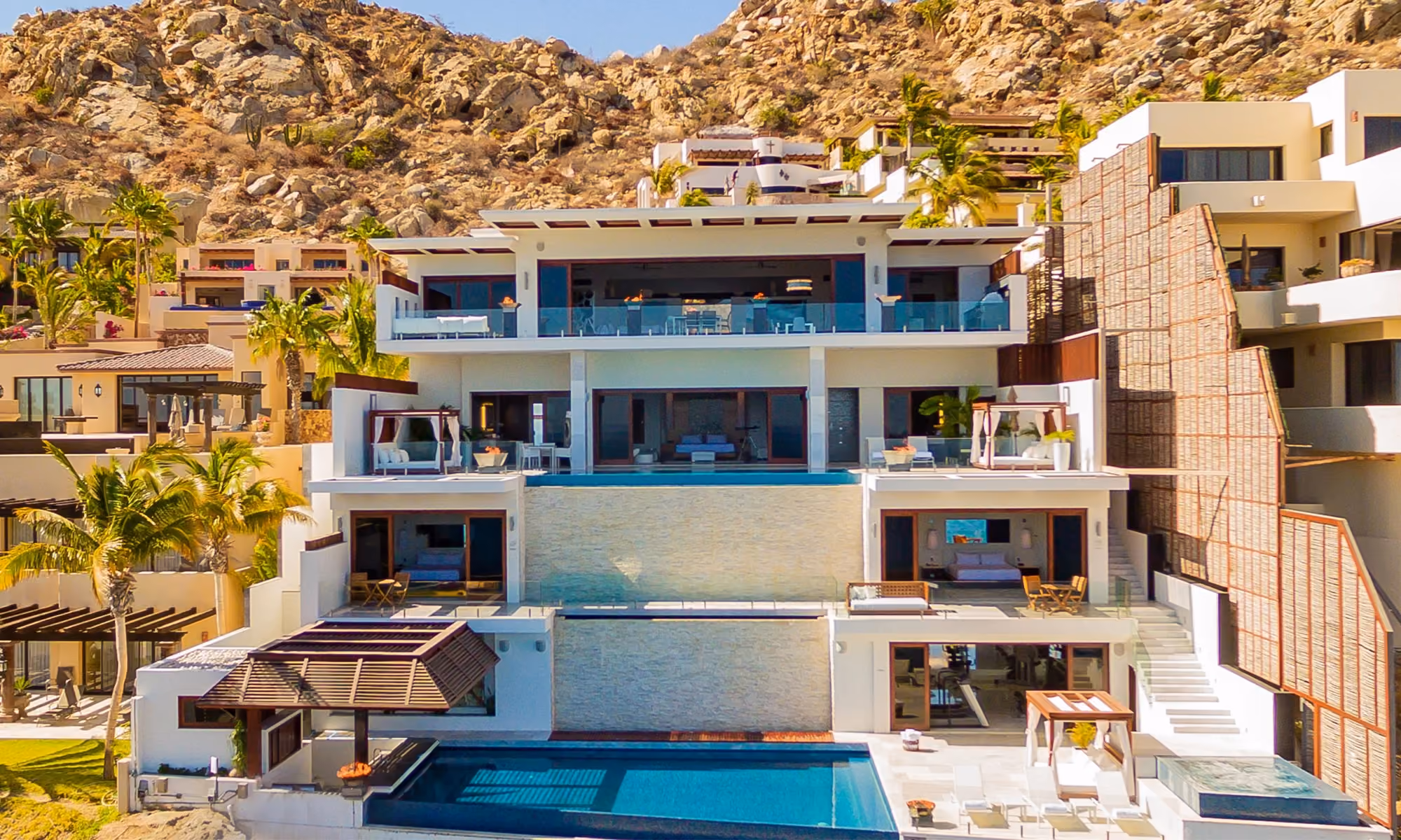 This is the Thumbnail for the Full-Service Luxury Villa in Cabo San Lucas with Eight Designer Bedrooms item